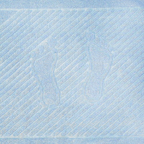 Полотенце махровое ножки 700 гр/м2 Туркменистан 50/70 см цвет голубой фото 1