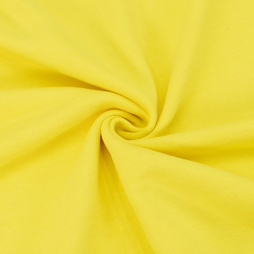 Ткань на отрез футер 3-х нитка диагональный №37 цвет желтый фото 1