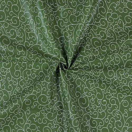 Ткань на отрез бязь плательная 150 см 1762/4 цвет зеленый фото 4