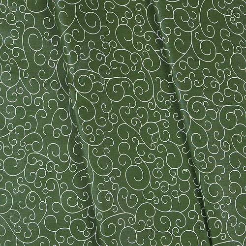 Ткань на отрез бязь плательная 150 см 1762/4 цвет зеленый фото 1