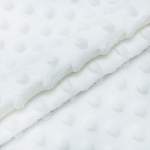 Мерный лоскут Плюш Минки Китай 180 см/55 см цвет белый фото 1