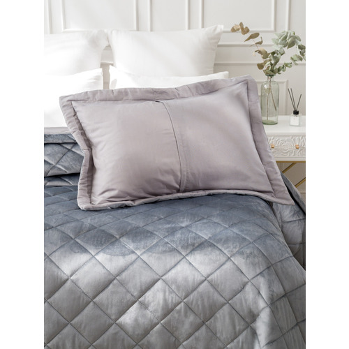 Покрывало VT велюр 260х240 + 2 нав 50х70 цвет 5018-53 фото 11