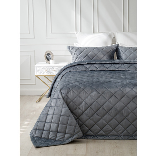 Покрывало VT велюр 260х240 + 2 нав 50х70 цвет 5018-53 фото 9