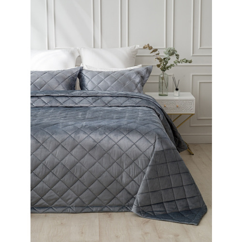 Покрывало VT велюр 260х240 + 2 нав 50х70 цвет 5018-53 фото 10