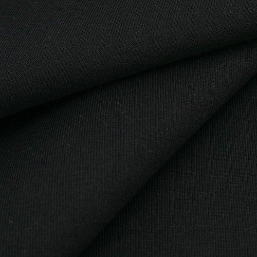 Ткань на отрез интерлок 3-х нитка М-1127 цвет черный фото 5