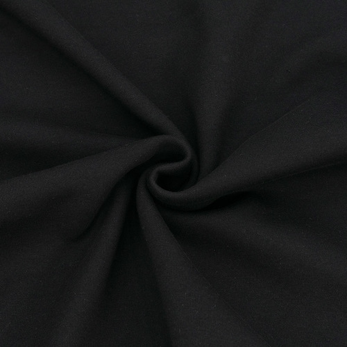Ткань на отрез интерлок 3-х нитка М-1127 цвет черный фото 1