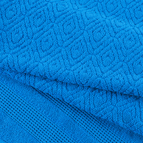 Полотенце велюровое Rombo 50/90 см цвет голубой фото 2