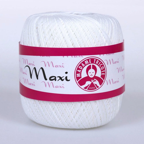 Пряжа Madame Tricote Maxi 100% хлопок 100 гр. 565м. цвет 1000 фото 1
