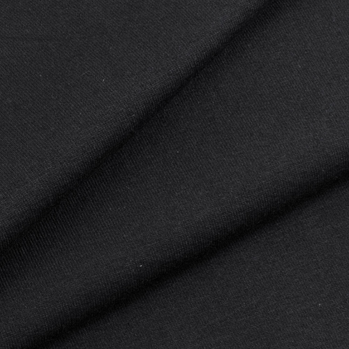 Ткань на отрез футер с лайкрой 1406-1 цвет черный фото 1