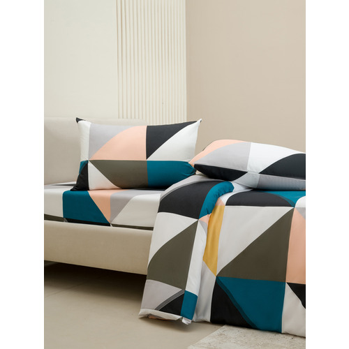 Постельное белье VT из полисатина 4050 2-х сп с евро простыней с наволочками 50х70 фото 6