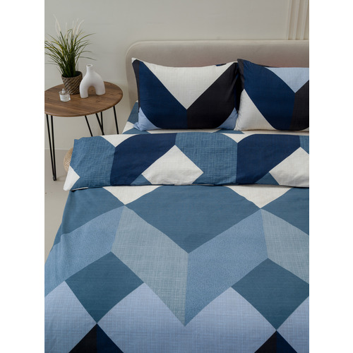 Постельное белье 4204 2-х сп с евро простыней с наволочками 50/70 фото 3