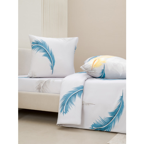 Постельное белье VT из полисатина 245575 2-х сп с евро простыней с наволочками 70/70 фото 4