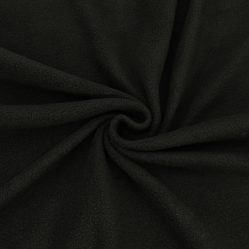 Ткань на отрез флис 19-0303 цвет Черный фото 1