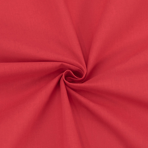Ткань на отрез бязь гладкокрашеная ГОСТ 150 см цвет красный активное крашение фото 1