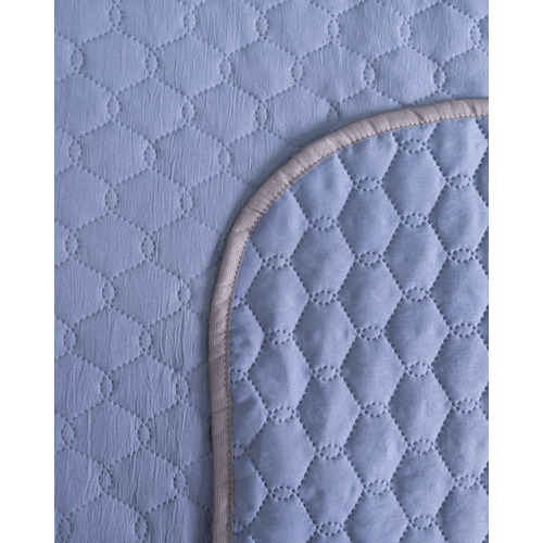 Покрывало ультрастеп микрофибра 16-4010 цвет серо-голубой 240/210 Евро фото 5