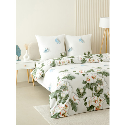 Постельное белье VT из полисатина ДА-50 2-х сп с евро простыней с наволочками 70/70 фото 8