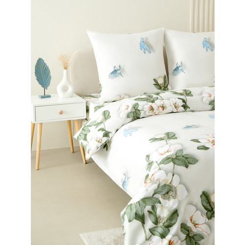 Постельное белье VT из полисатина ДА-50 2-х сп с евро простыней с наволочками 70/70 фото 7