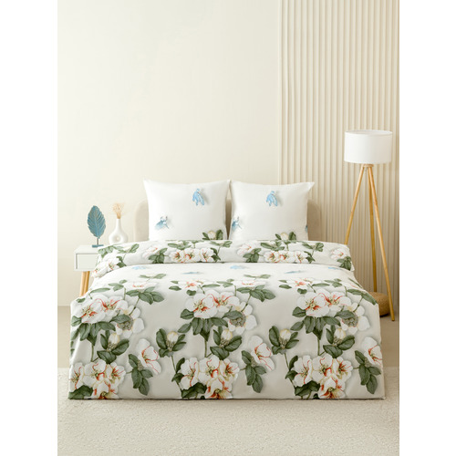 Постельное белье VT из полисатина ДА-50 2-х сп с евро простыней с наволочками 70/70 фото 1