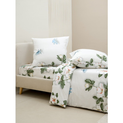 Постельное белье VT из полисатина ДА-50 2-х сп с евро простыней с наволочками 70/70 фото 12