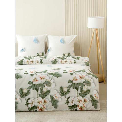 Постельное белье VT из полисатина ДА-50 2-х сп с евро простыней с наволочками 70/70 фото 3