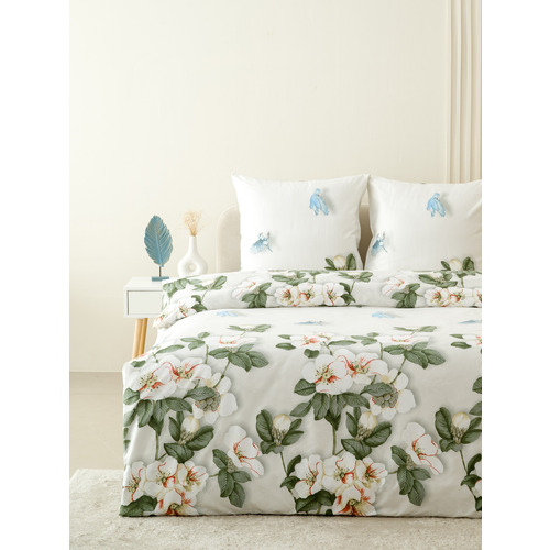 Постельное белье VT из полисатина ДА-50 2-х сп с евро простыней с наволочками 70/70 фото 5