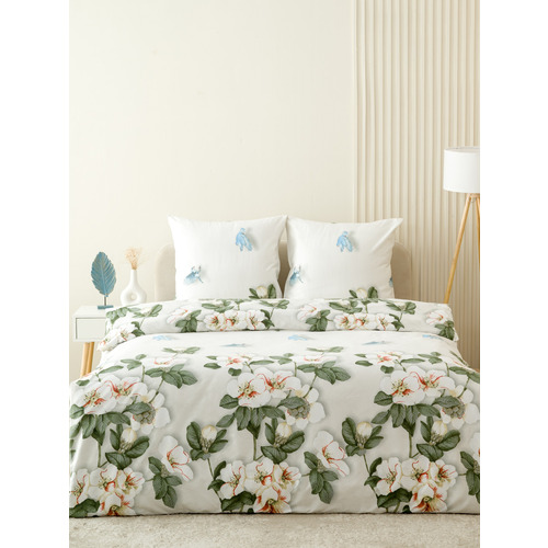 Постельное белье VT из полисатина ДА-50 2-х сп с евро простыней с наволочками 70/70 фото 2