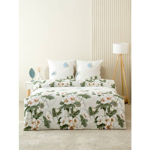 Постельное белье VT из полисатина ДА-50 2-х сп с евро простыней с наволочками 70/70 фото 1