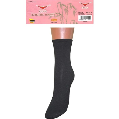Женские капроновые носки Fute 5504 чёрные фото 1