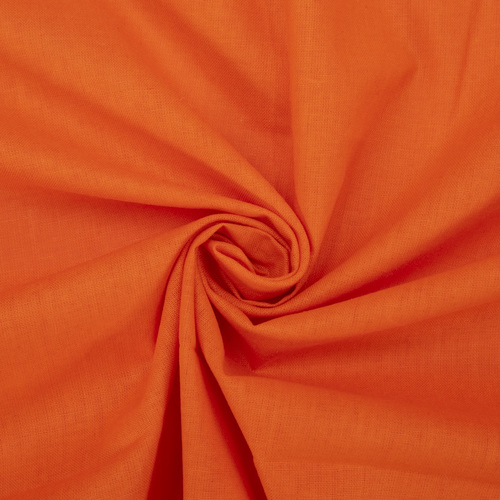 Ткань на отрез бязь ГОСТ Шуя 150 см 12050 цвет ярко-оранжевый фото 1