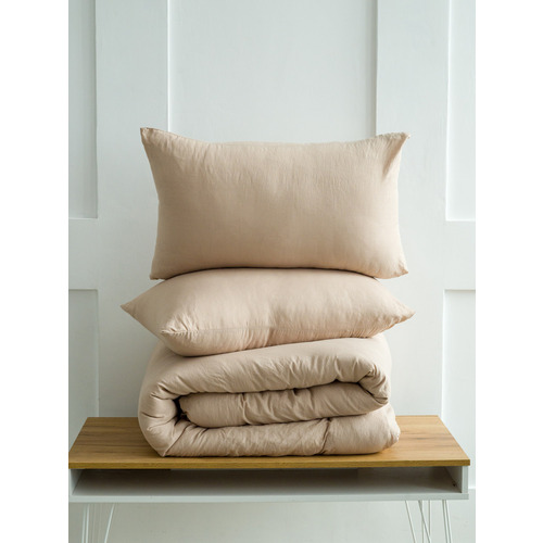 Постельное белье VT из микрофибры 14-1209 2-х сп с евро простыней с наволочками 50/70 фото 2