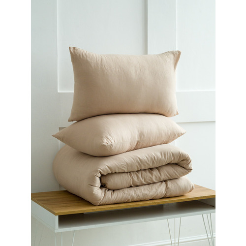 Постельное белье VT из микрофибры 14-1209 2-х сп с евро простыней с наволочками 50/70 фото 3