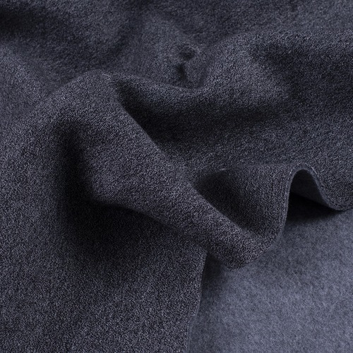 Ткань на отрез футер 3-х нитка компакт пенье меланж цвет черный фото 4
