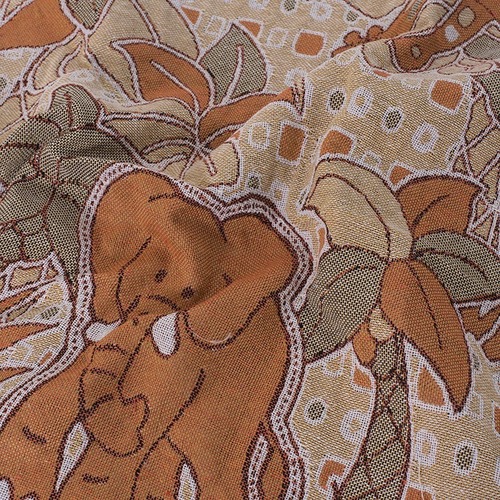 Покрывало гобелен детское Тропики оранжевый 125/150 фото 3