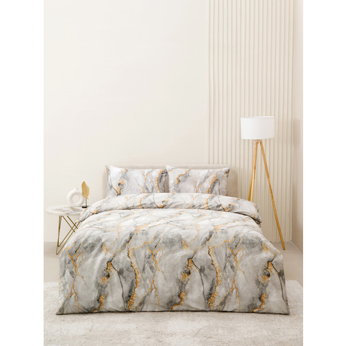 Постельное белье VT из полисатина 12138-07b 2-х сп с евро простыней с наволочками 50/70 фото 1