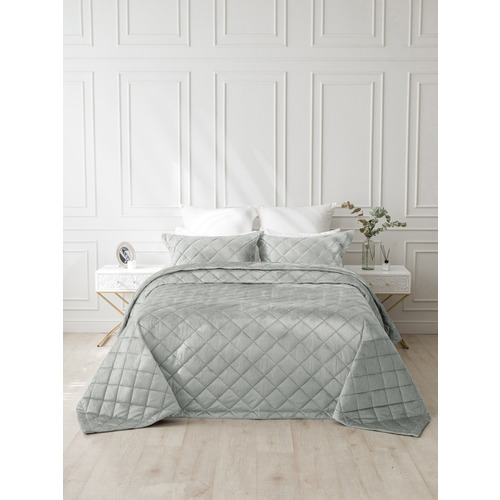 Покрывало VT велюр 260х240 + 2 нав 50х70 цвет HLR-5 фото 1