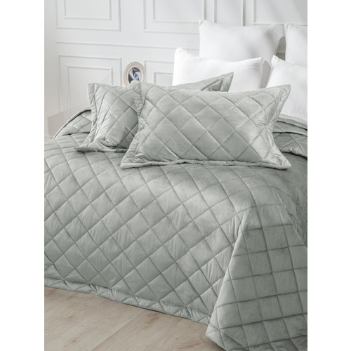 Покрывало VT велюр 260х240 + 2 нав 50х70 цвет HLR-5 фото 3