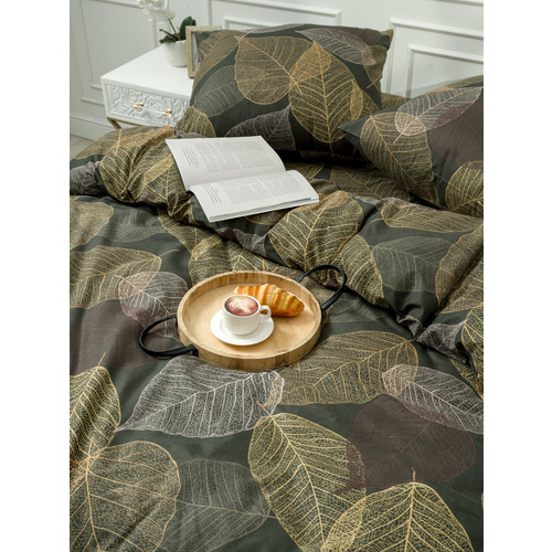 Постельное белье VT из полисатина DJL6076 2-х сп с евро простыней с наволочками 70/70 фото 10