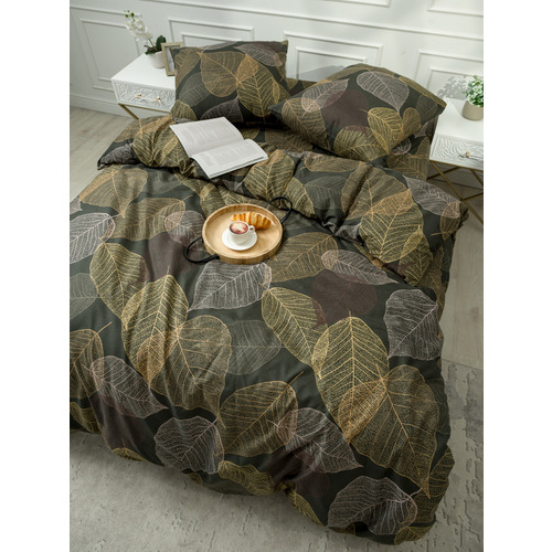 Постельное белье VT из полисатина DJL6076 2-х сп с евро простыней с наволочками 70/70 фото 8