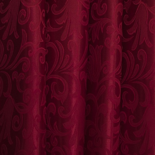 Портьерная ткань 150 см на отрез 14 цвет бордовый вензель фото 1