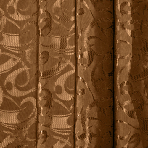 Портьерная ткань 150 см 10-2 цвет коричневый фото 1