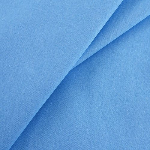 Мерный лоскут бязь гладкокрашеная 120 гр/м2 150 см цвет голубой 3,5 м фото 1