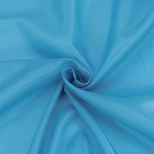 Ткань на отрез таффета 150 см 190Т цвет голубой 4540 фото 1