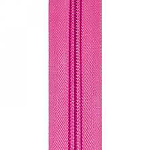 Молния спиральная разъёмная 75см; цвет: 141 - ярко-розовый фото 1