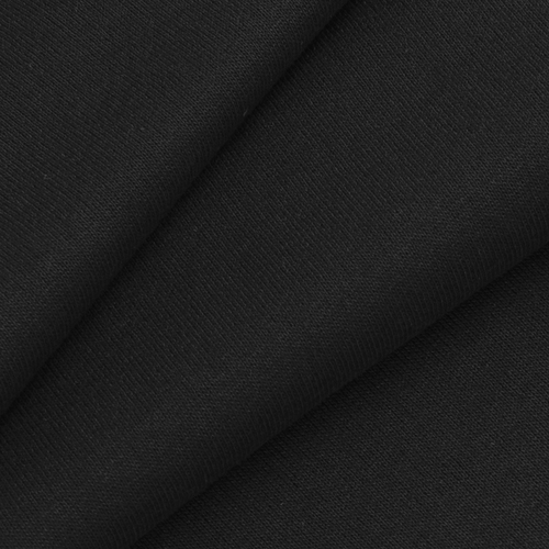 Ткань на отрез рибана с лайкрой М-2127 цвет черный фото 1