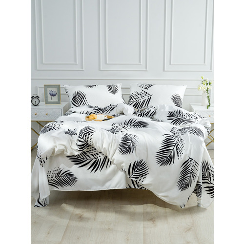 Постельное белье VT из полисатина JH411 2-х сп с евро простыней с наволочками 50/70 фото 19