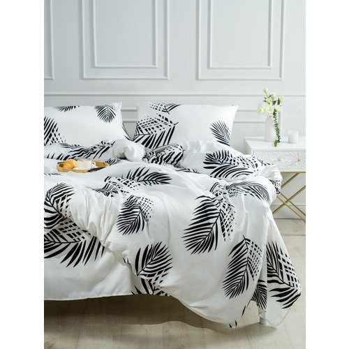 Постельное белье VT из полисатина JH411 2-х сп с евро простыней с наволочками 50/70 фото 17