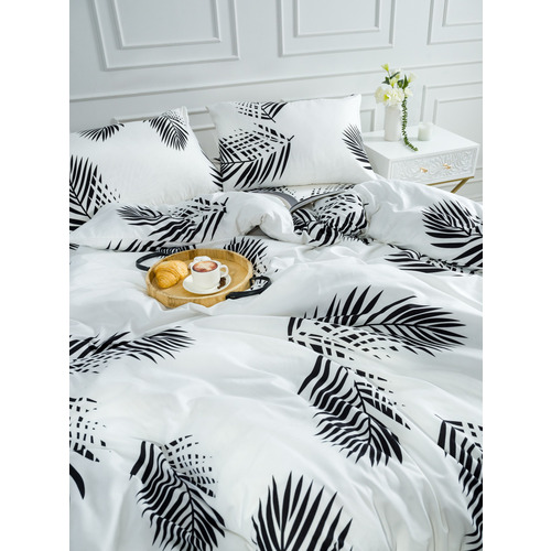 Постельное белье VT из полисатина JH411 2-х сп с евро простыней с наволочками 50/70 фото 15