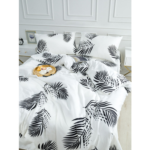 Постельное белье VT из полисатина JH411 2-х сп с евро простыней с наволочками 50/70 фото 10