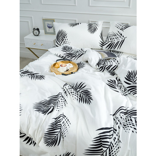 Постельное белье VT из полисатина JH411 2-х сп с евро простыней с наволочками 50/70 фото 12