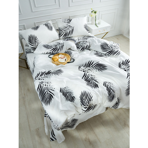 Постельное белье VT из полисатина JH411 2-х сп с евро простыней с наволочками 50/70 фото 8